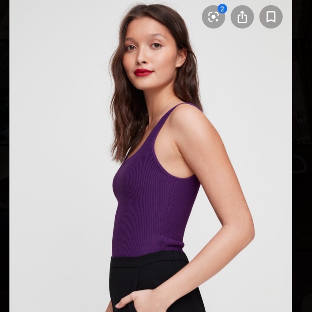 Aritzia Babaton sculpt knit long tank LONG